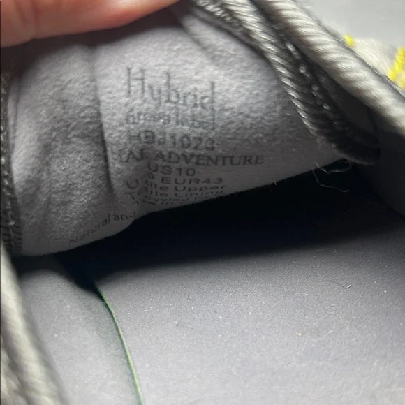 Hybrid Apparel Gray and Yellow Sneakers - Picture 6 of 6